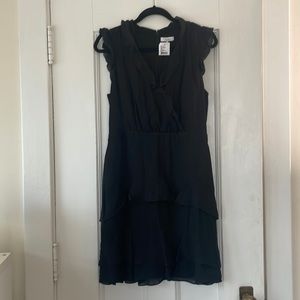 NWT Parker Black Ruffle Dress
